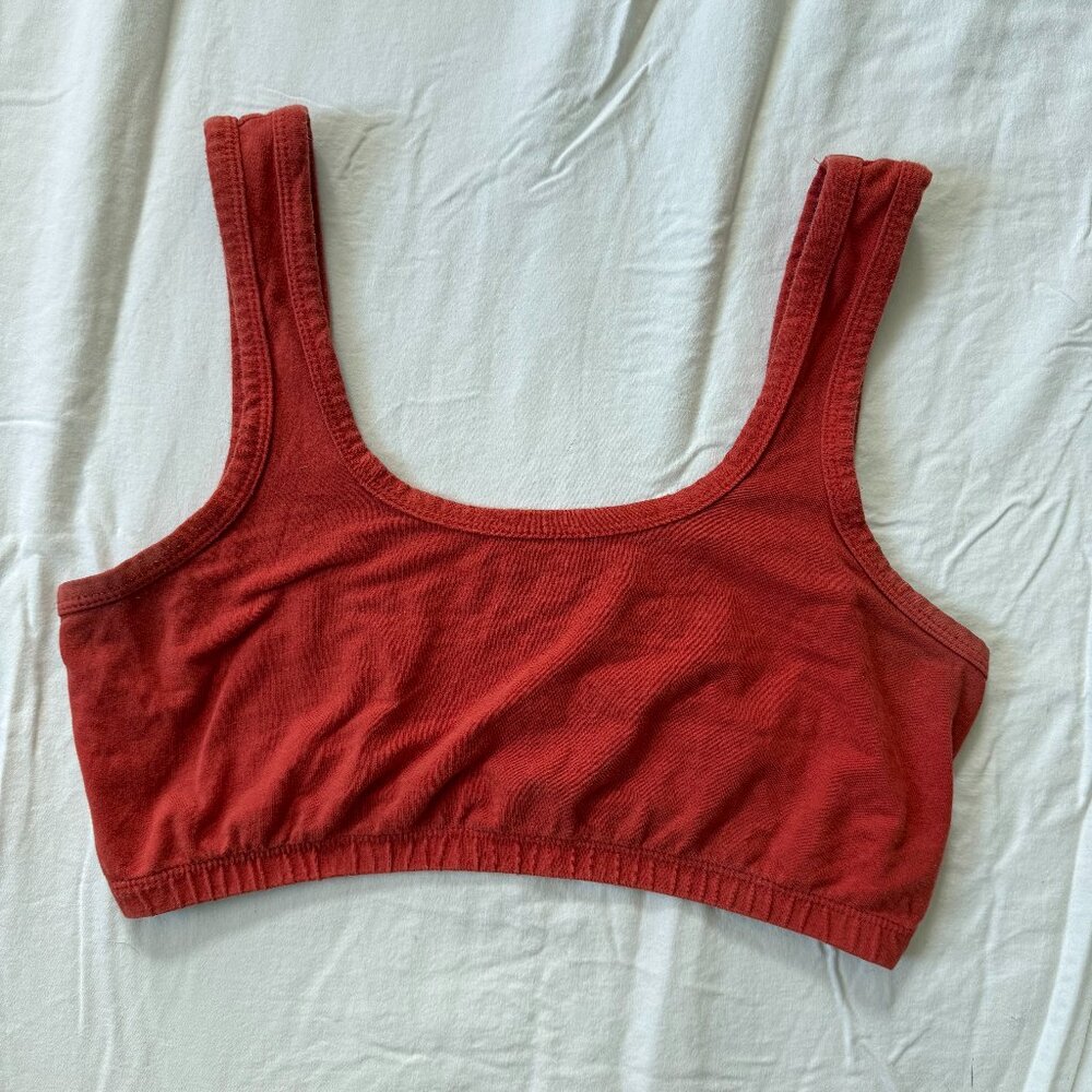 ARQ WIDE STRAP BRA in Dark Orange